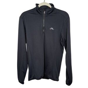 J.Lindeberg Black M Kimball T-Neck Fieldsensor Midlayer, L